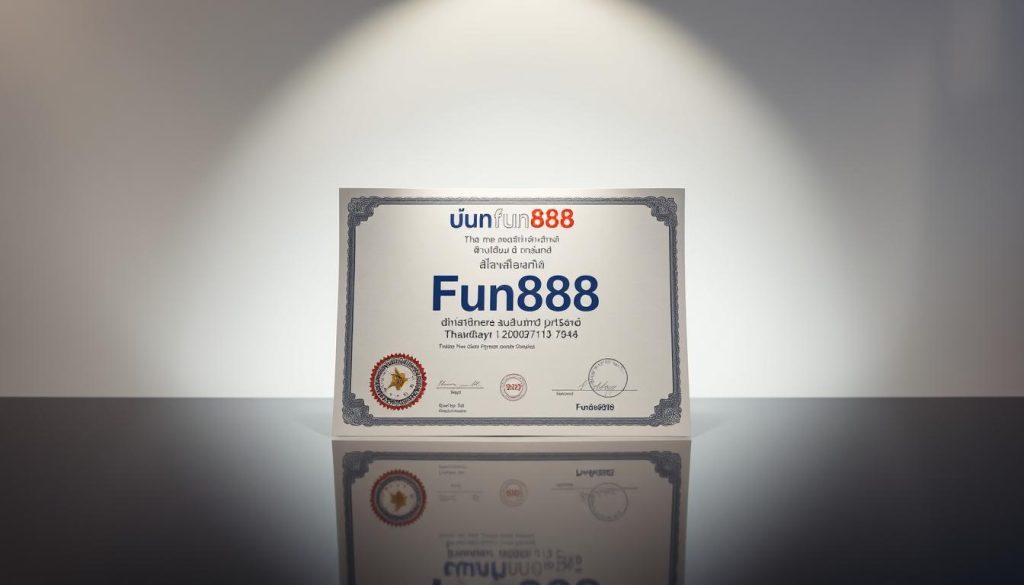 ใบอนุญาตเกม Fun888
